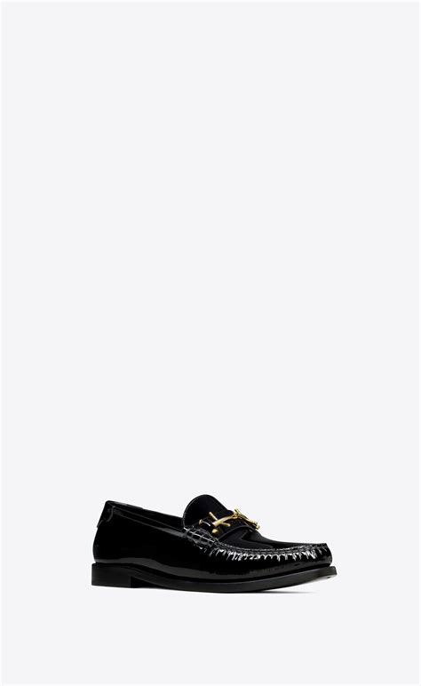 Saint Laurent Le Leather YSL Penny Loafers.